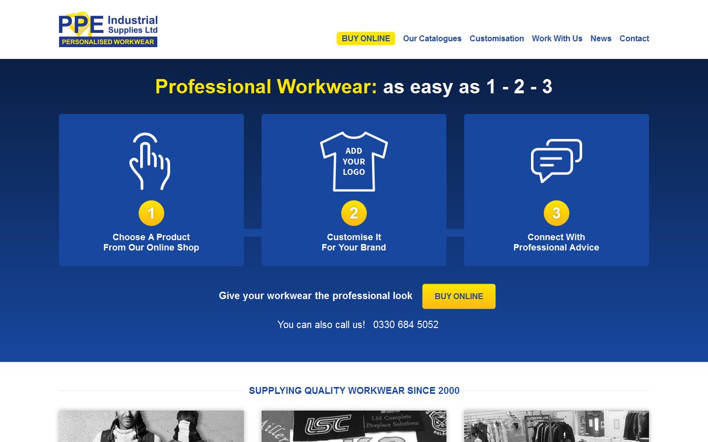 PPE Industrial Supplies Ltd Website