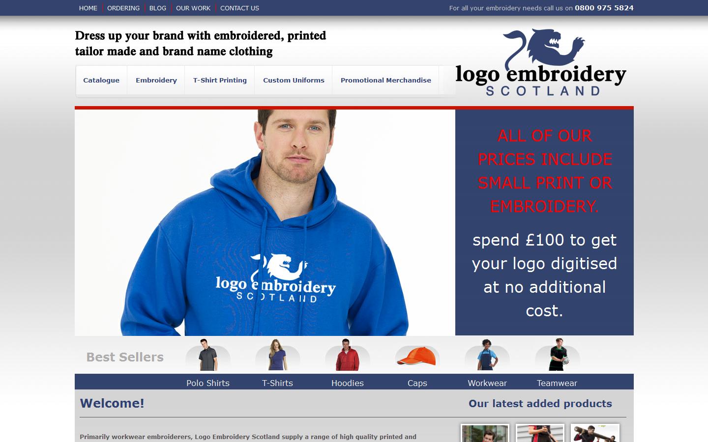 Logo Embroidery Scotland Ltd Website