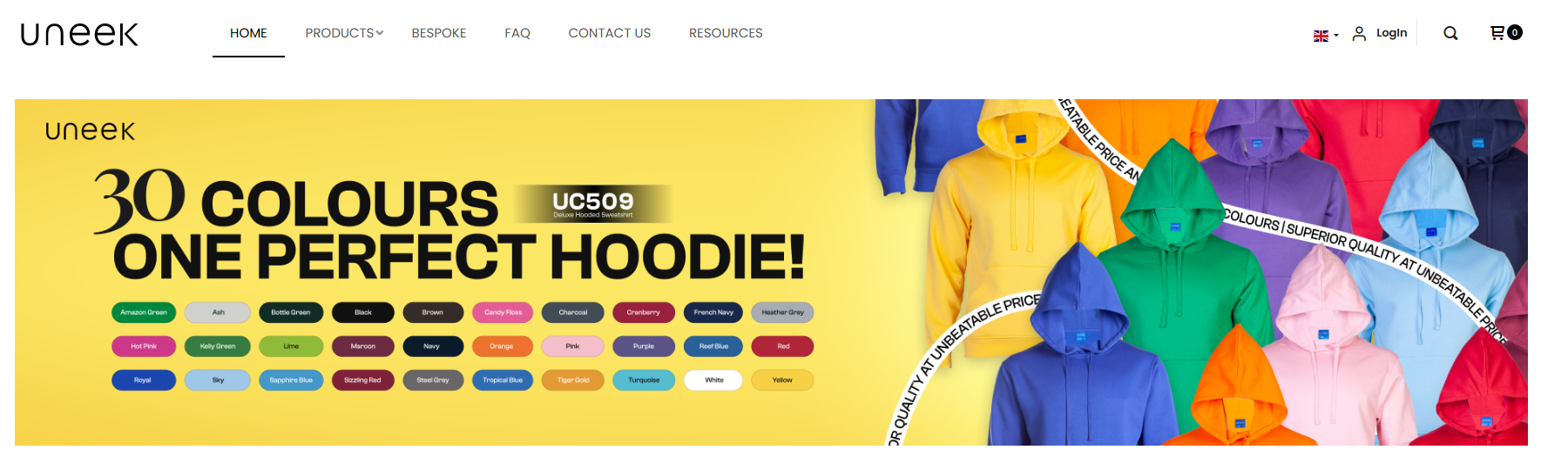 Uneek Clothing Website