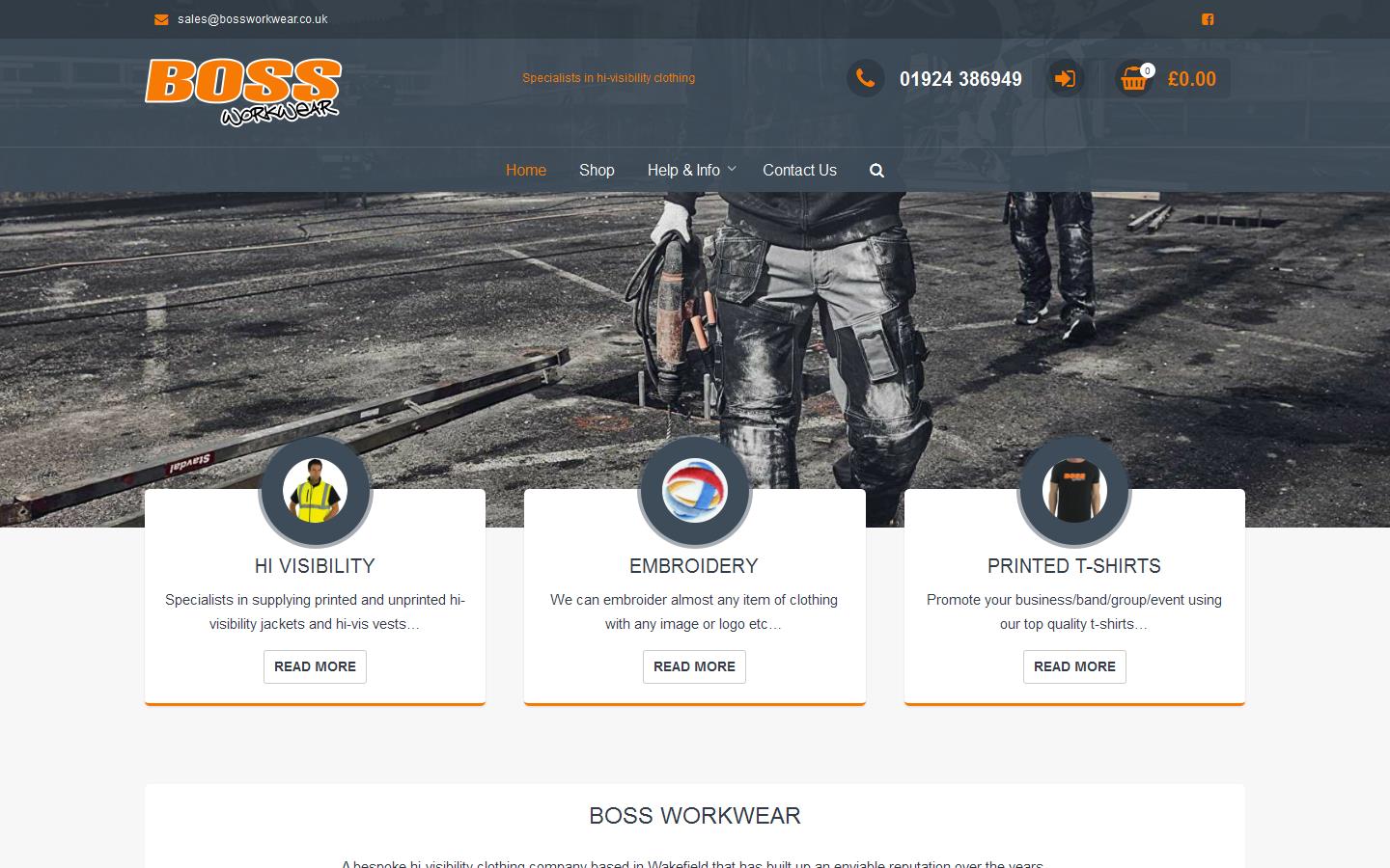 Boss Workwear Website