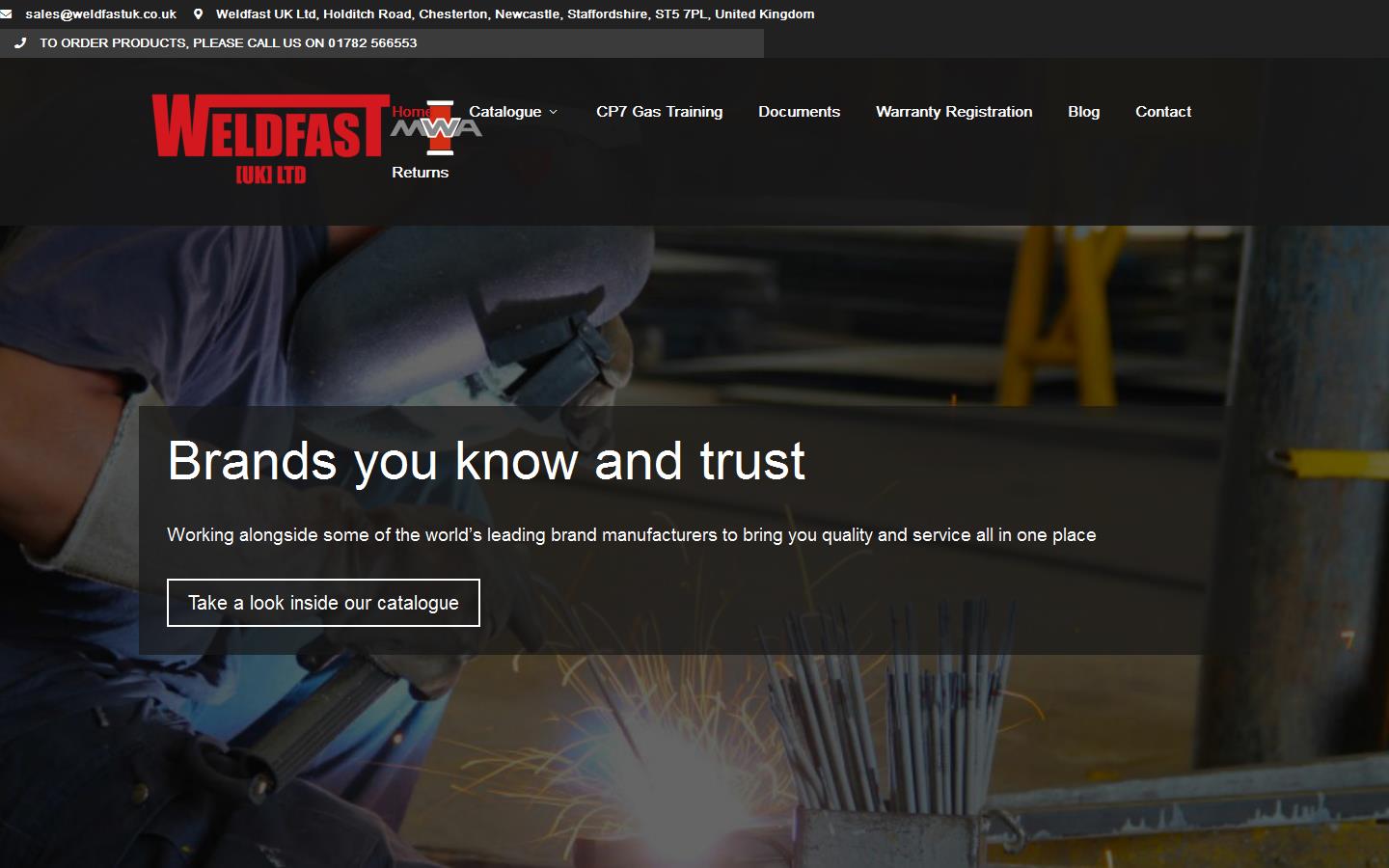 Weldfast UK Ltd Website