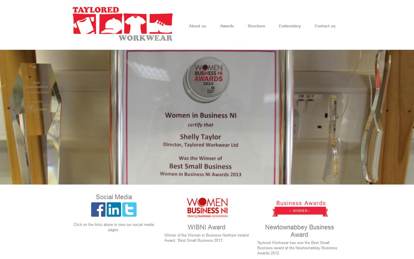 Taylored Workwear Website