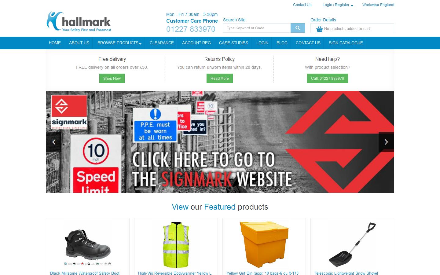 Hallmark Workwear & Safety Website