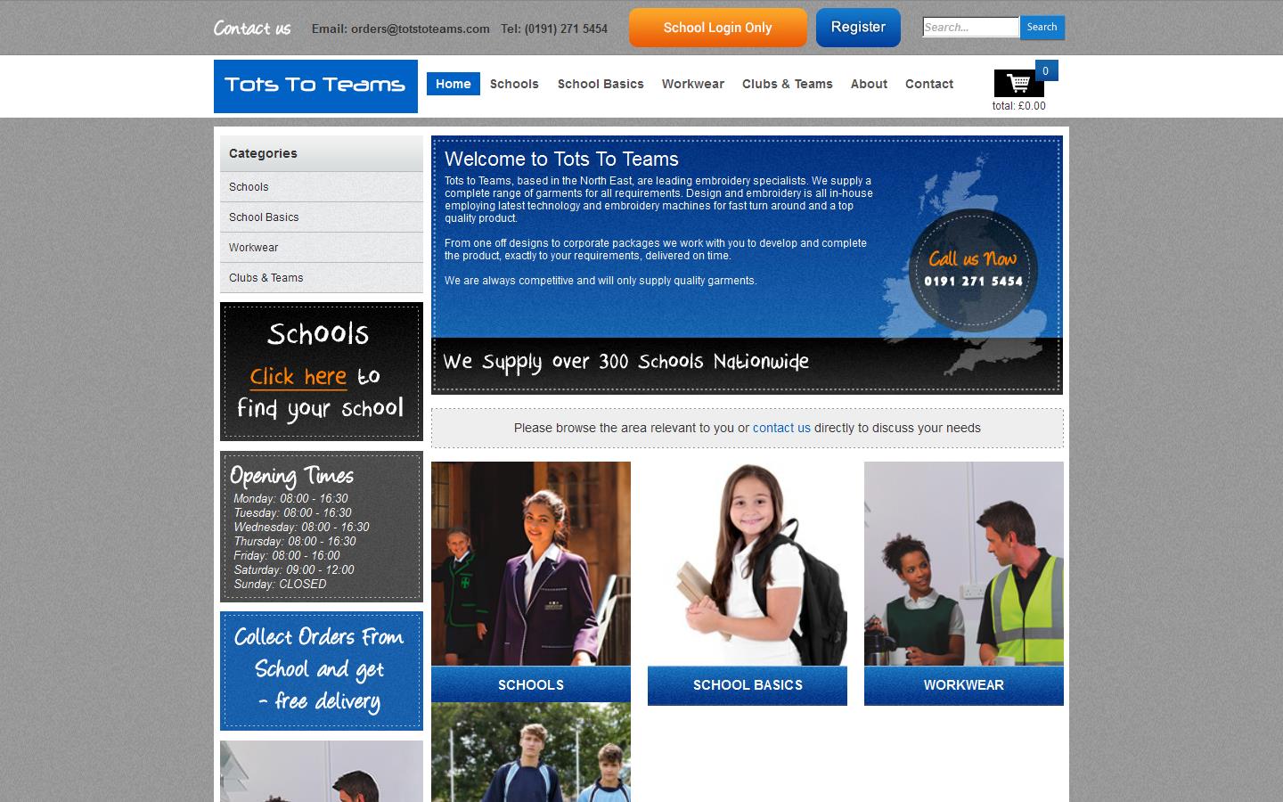 Tots to Teams Ltd Website