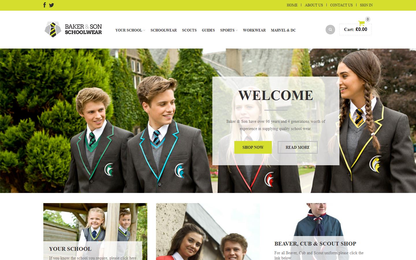Baker & Son Website