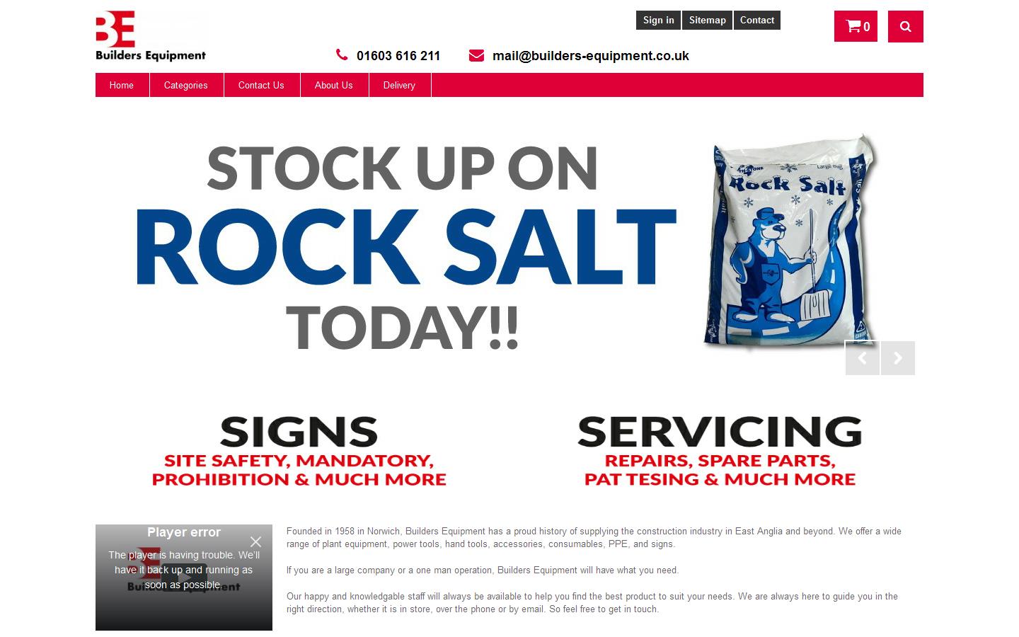 Builders Equipment Website