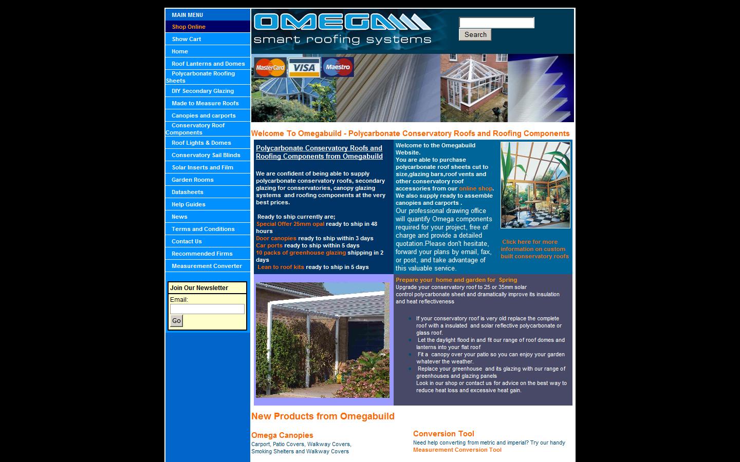Omega (Roofing) Plastics Ltd Website