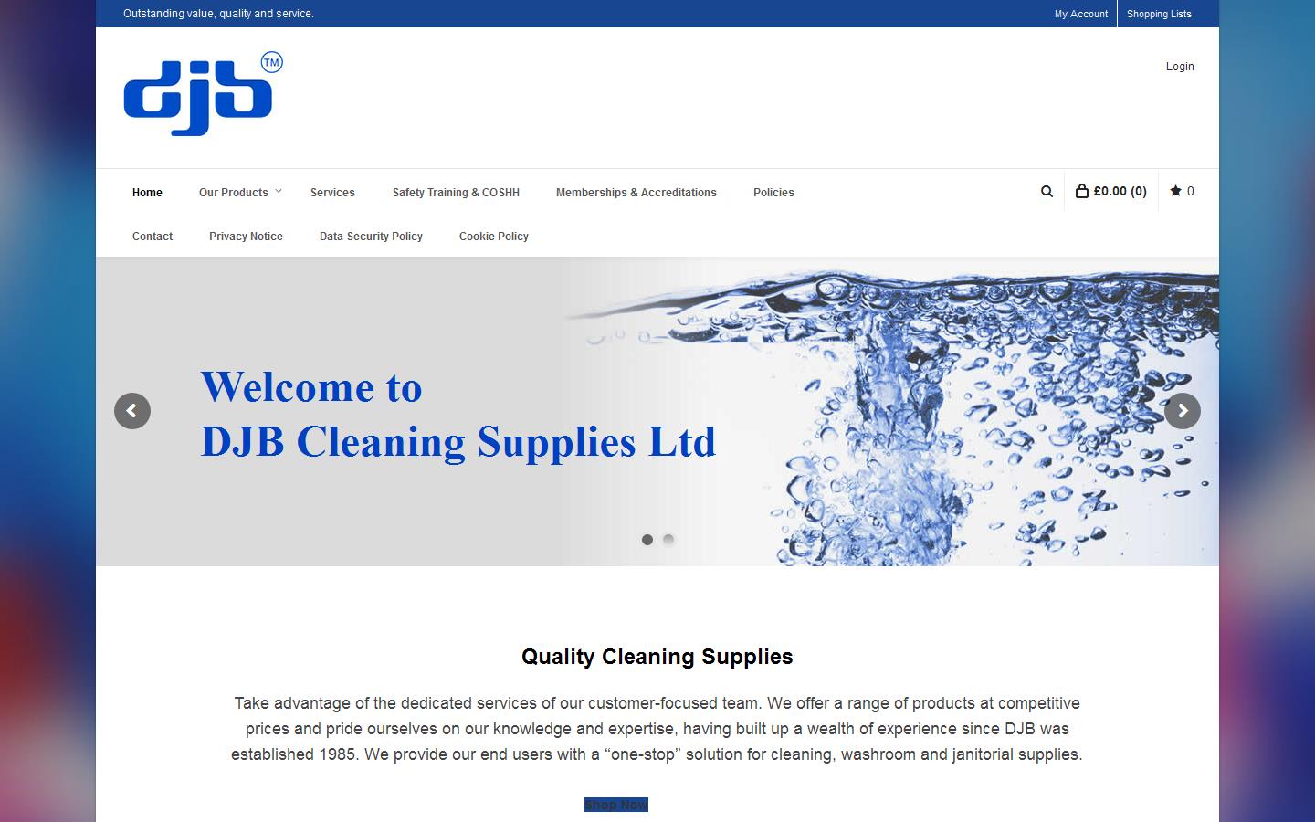 D J B Cleaning Supplies Website