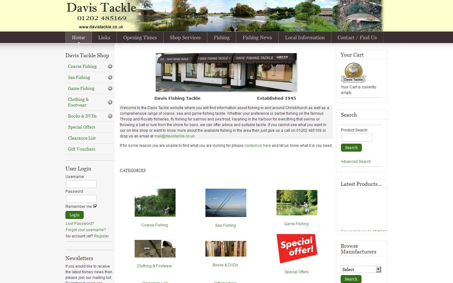 Davis Tackle Website