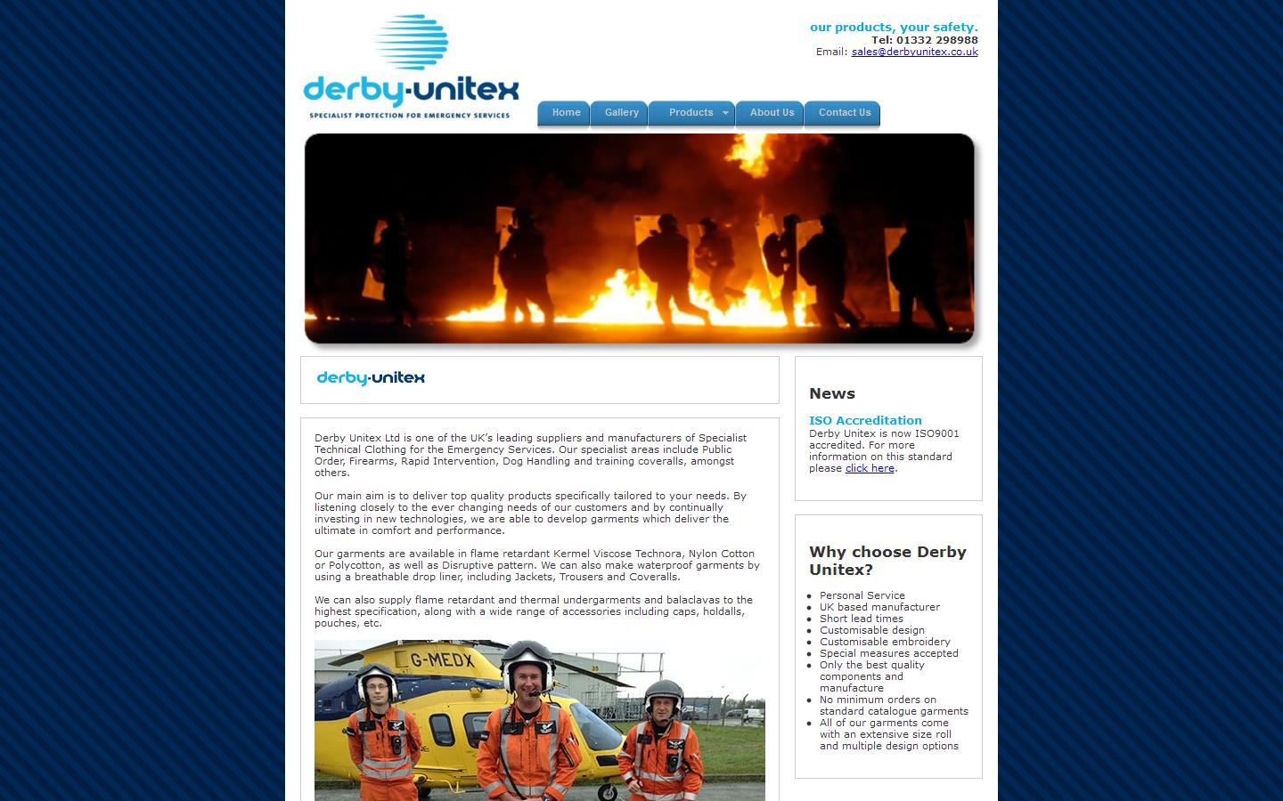 Derby Unitex Website