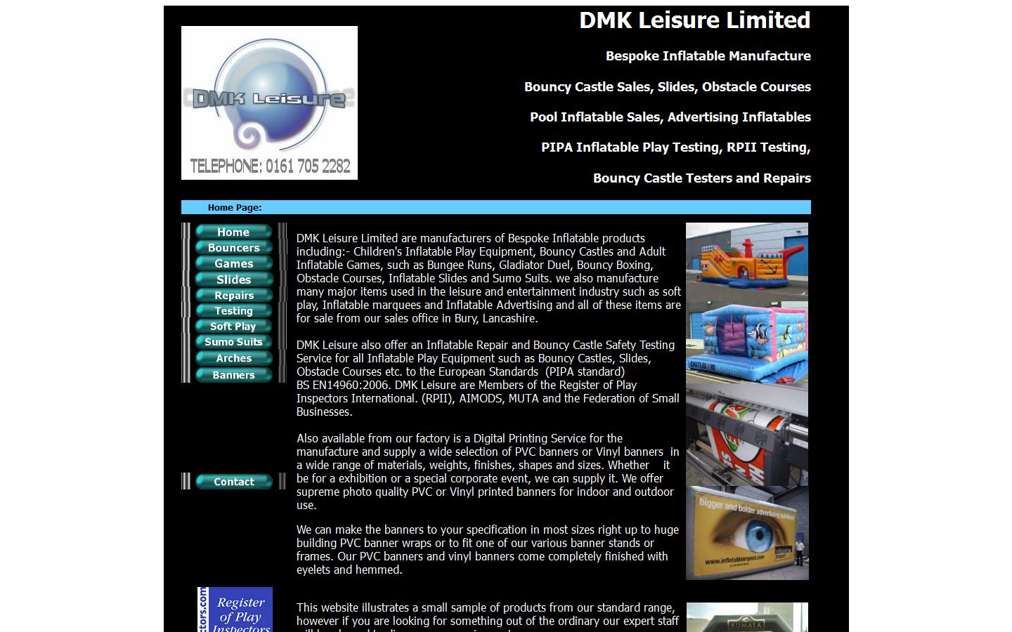 D M K Leisure Ltd Website