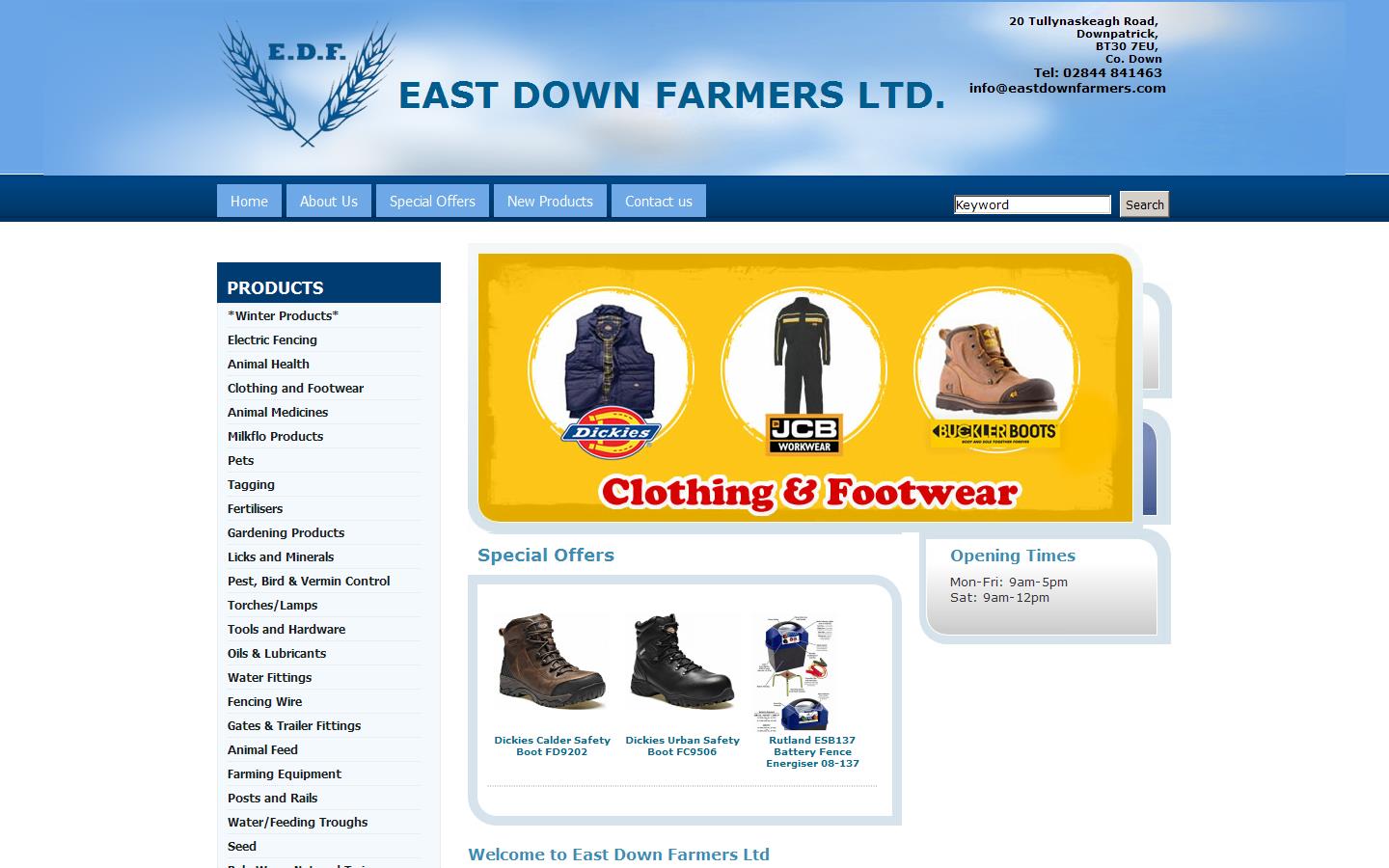 East Down Farmers Ltd Website
