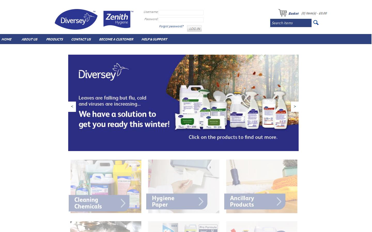 Zenith Hygiene Group Plc Website