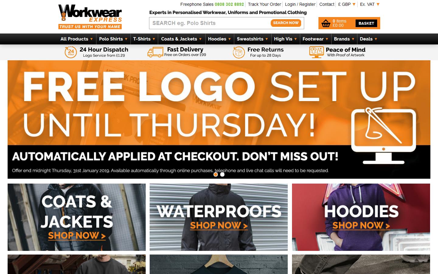 Workwear Express Website