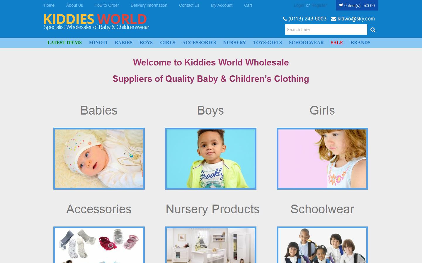 Kiddies World Ltd Website