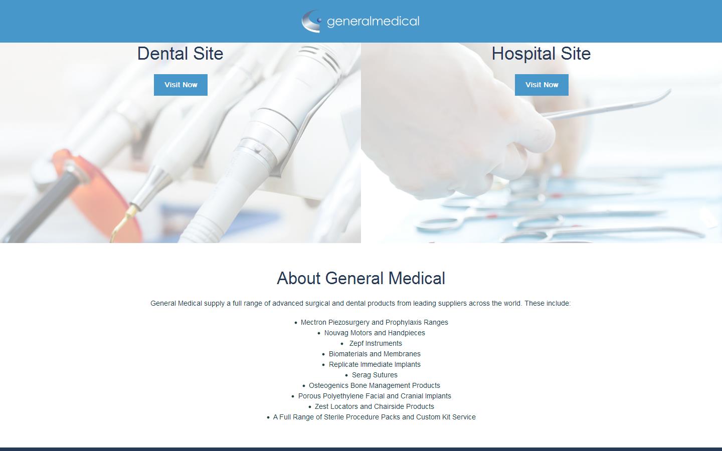 General Medical Equipment Website