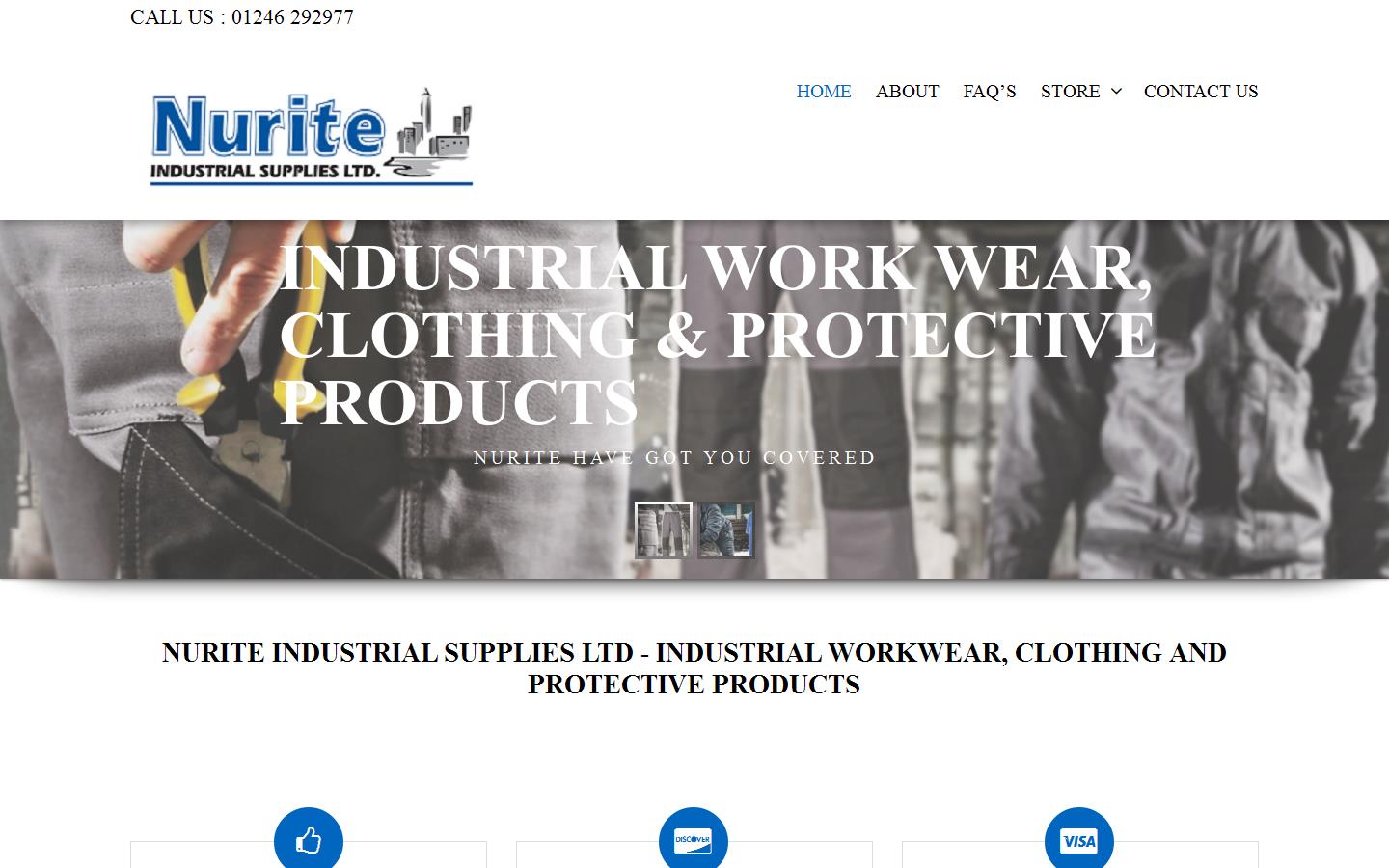 Nurite Industrial Supplies Website