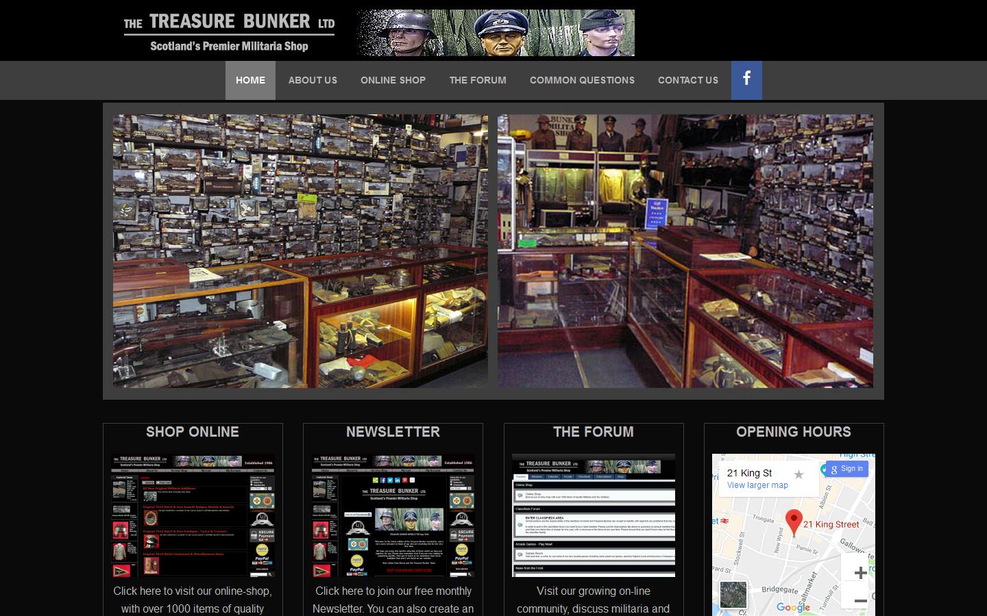 The Treasure Bunker Ltd Website