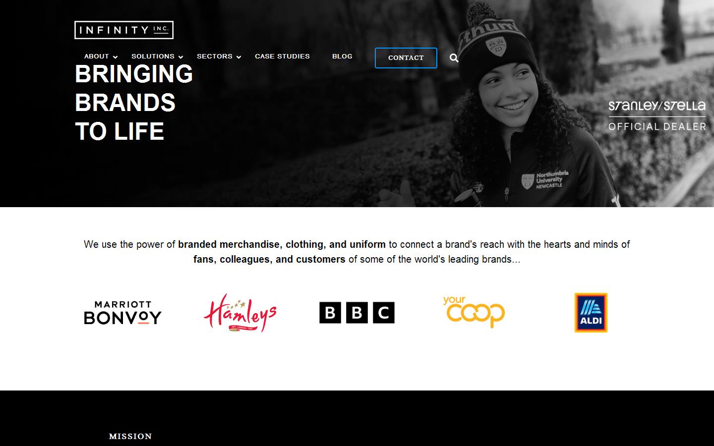 Infinity Apparel Website