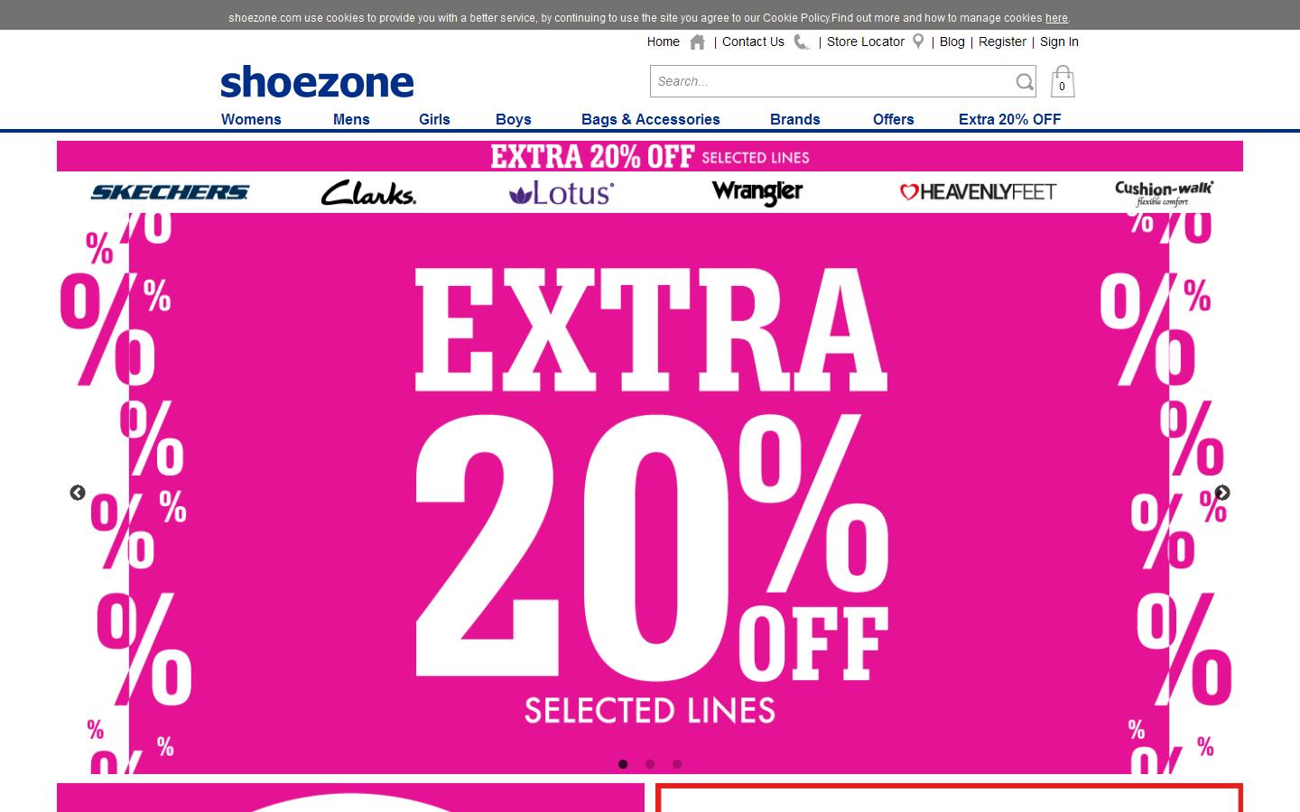 Shoe Zone Website