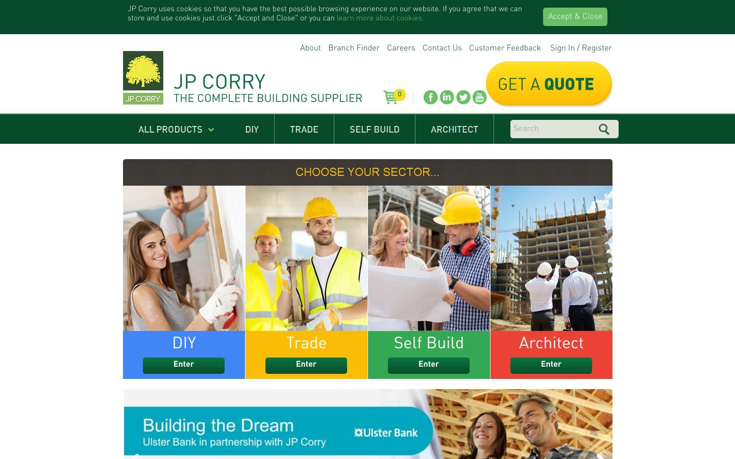 J P Corry Website