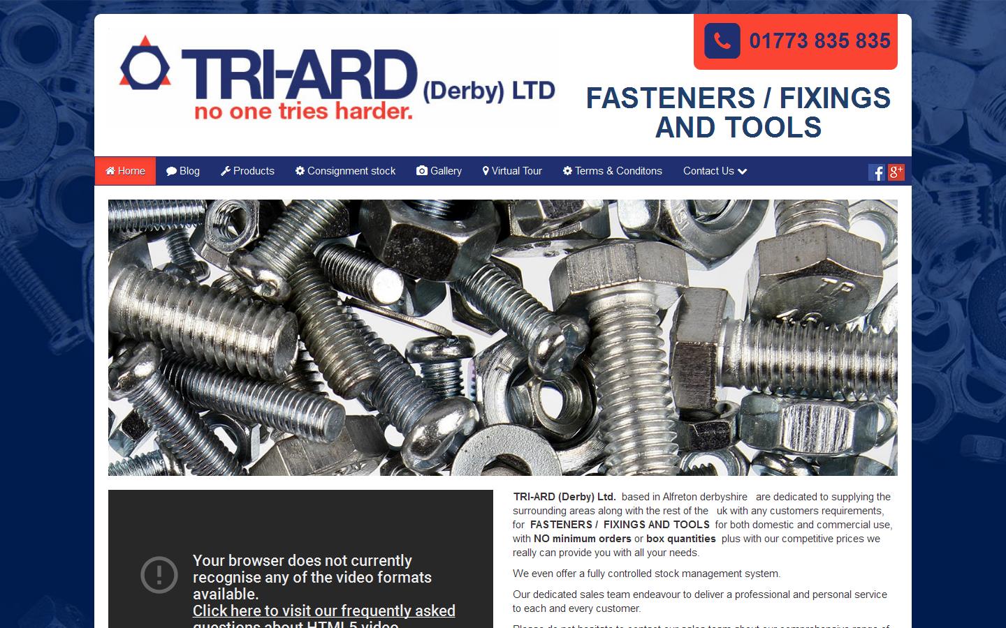 Tri-ard Derby Ltd Website