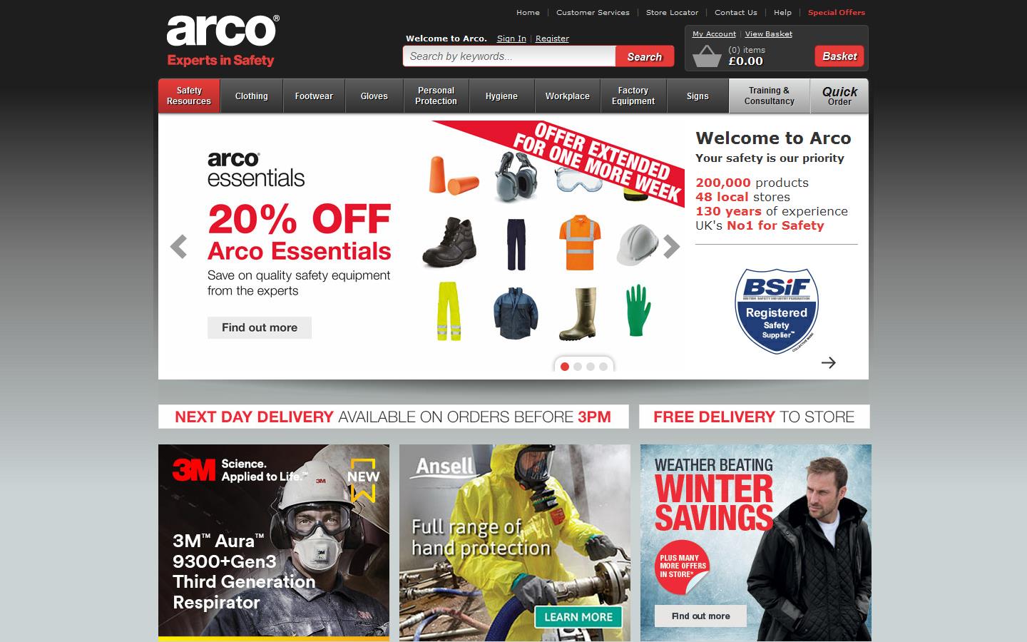 Arco Stockton Ltd Website