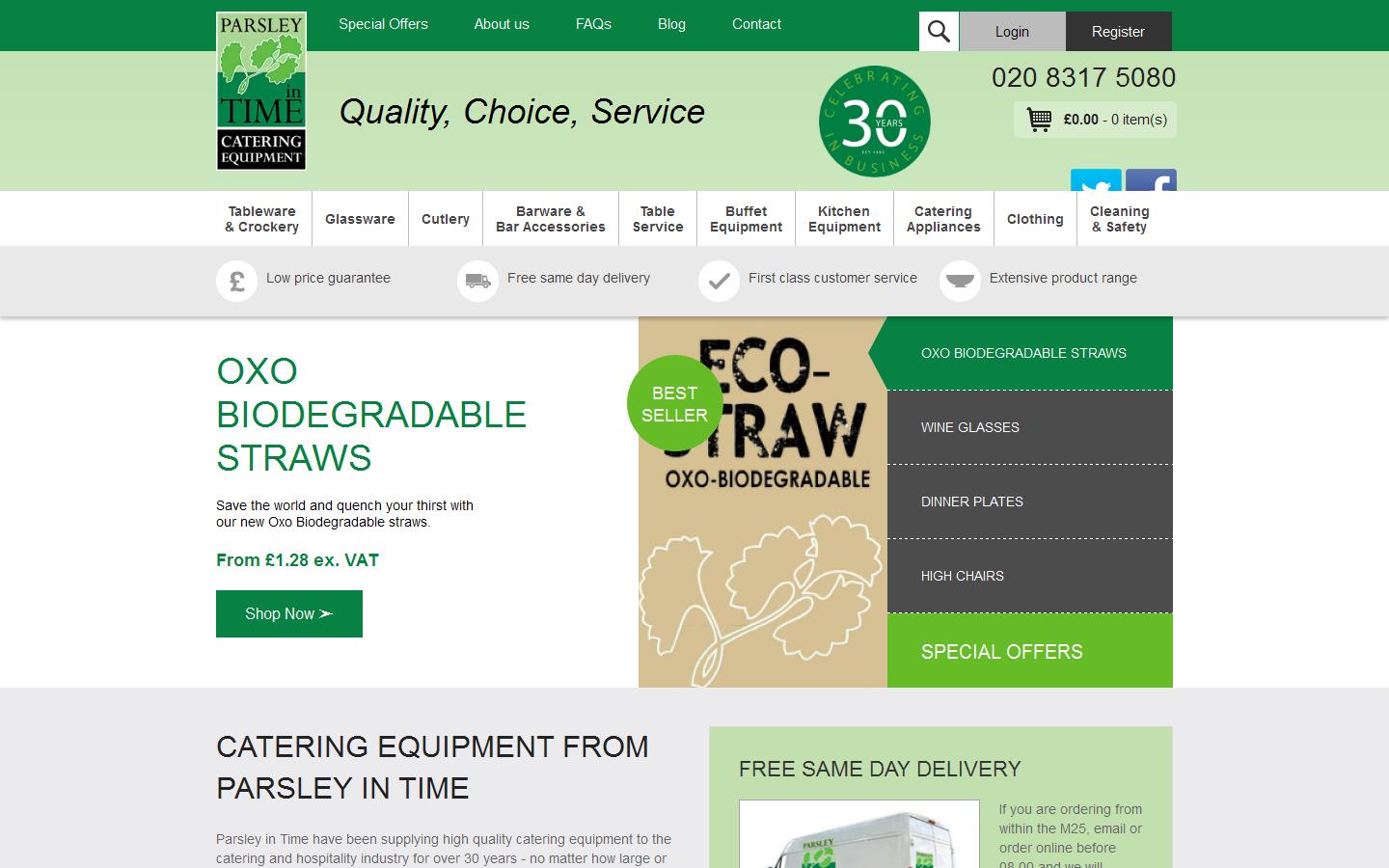 Parsley in Time Website