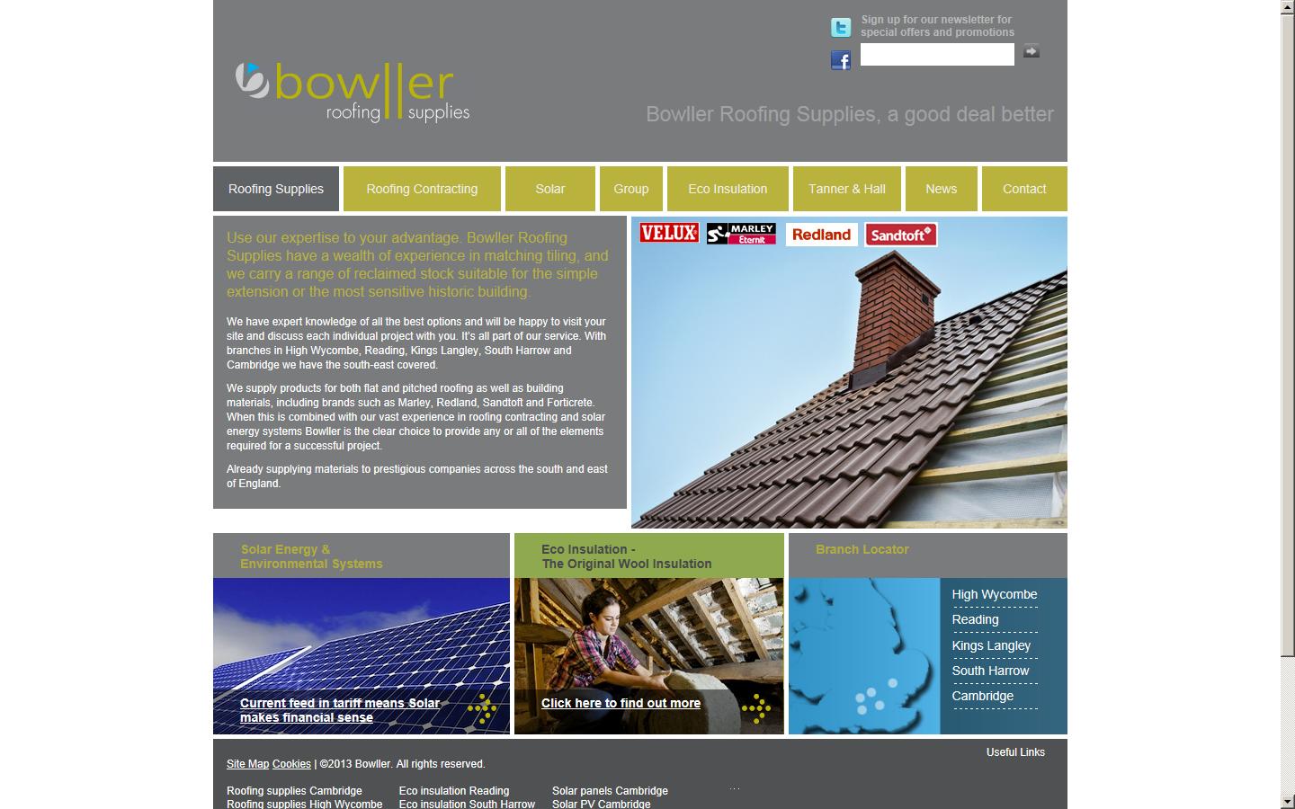 Bowller Enviremental & Electrical Systems Website