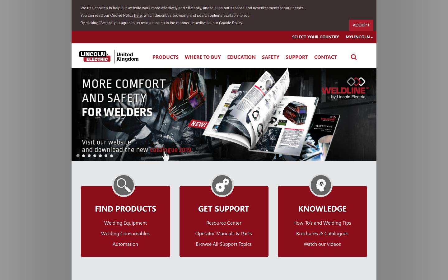 Lincoln Electric UK Ltd Website
