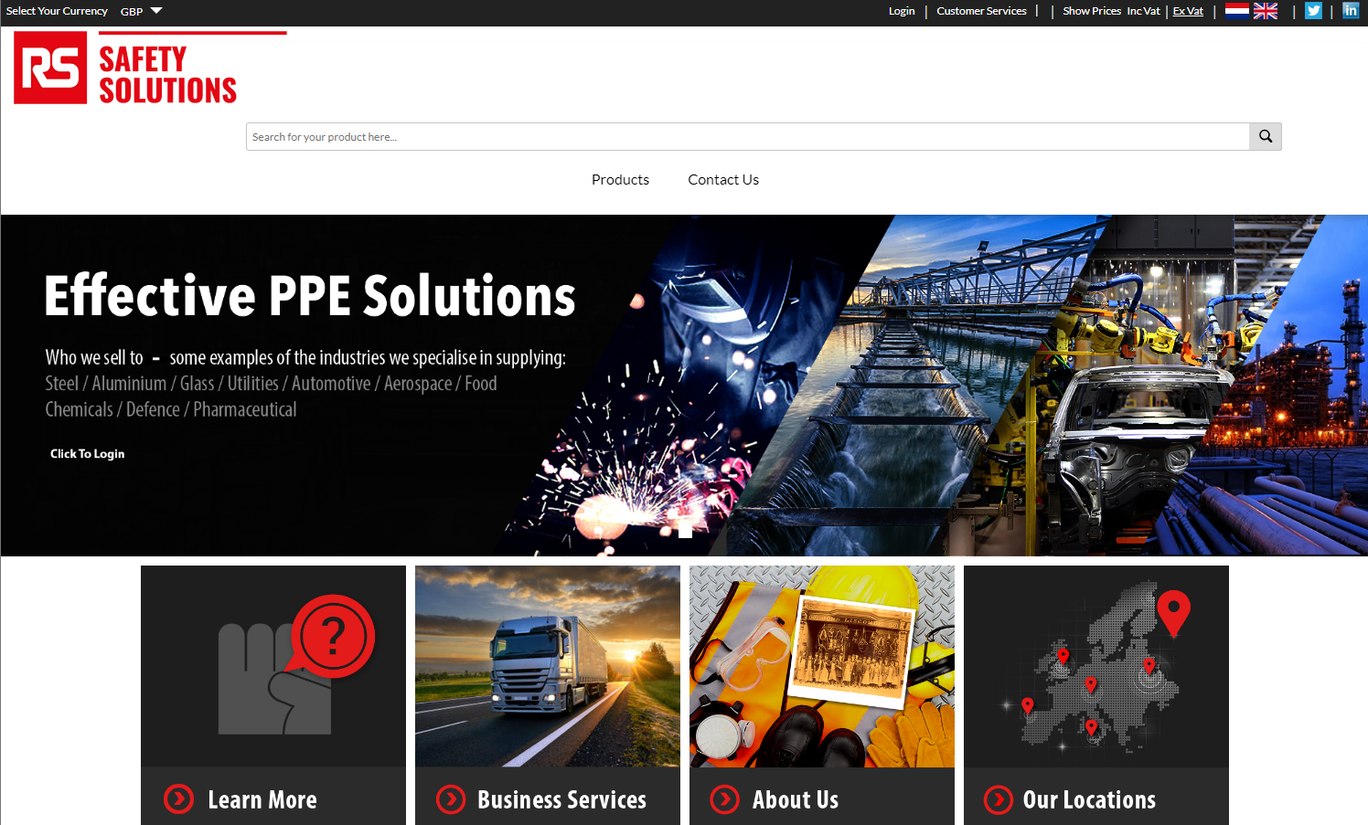 RS Safety Solutions Website