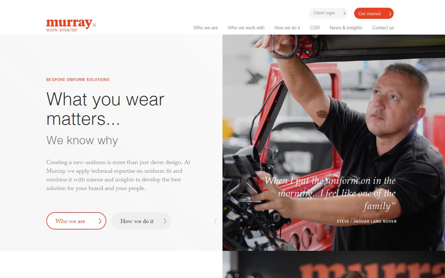 Murray Uniforms Ltd Website