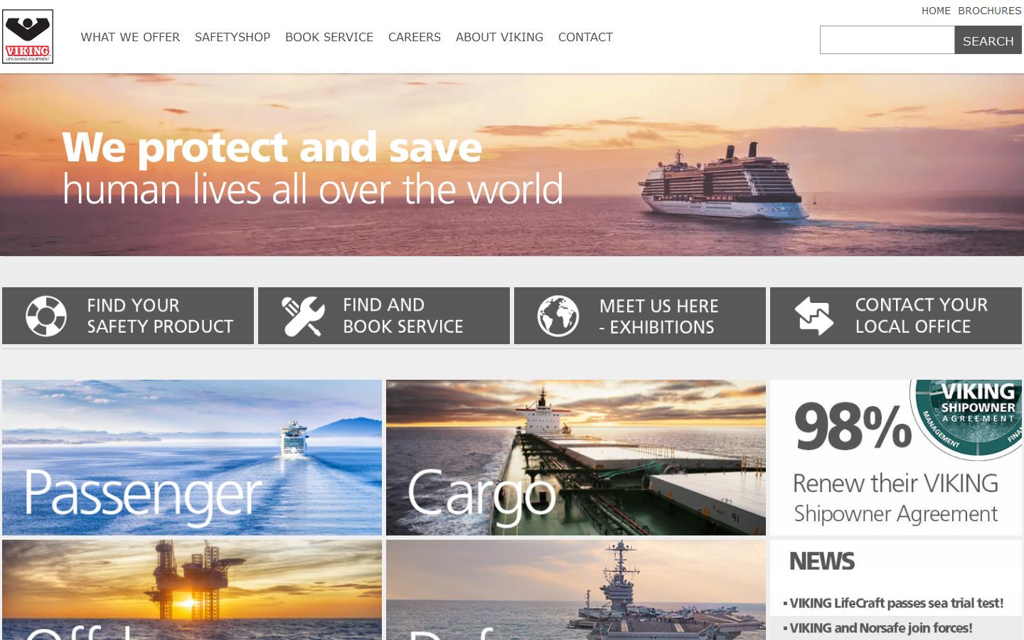 Viking Life-saving Equipment Website