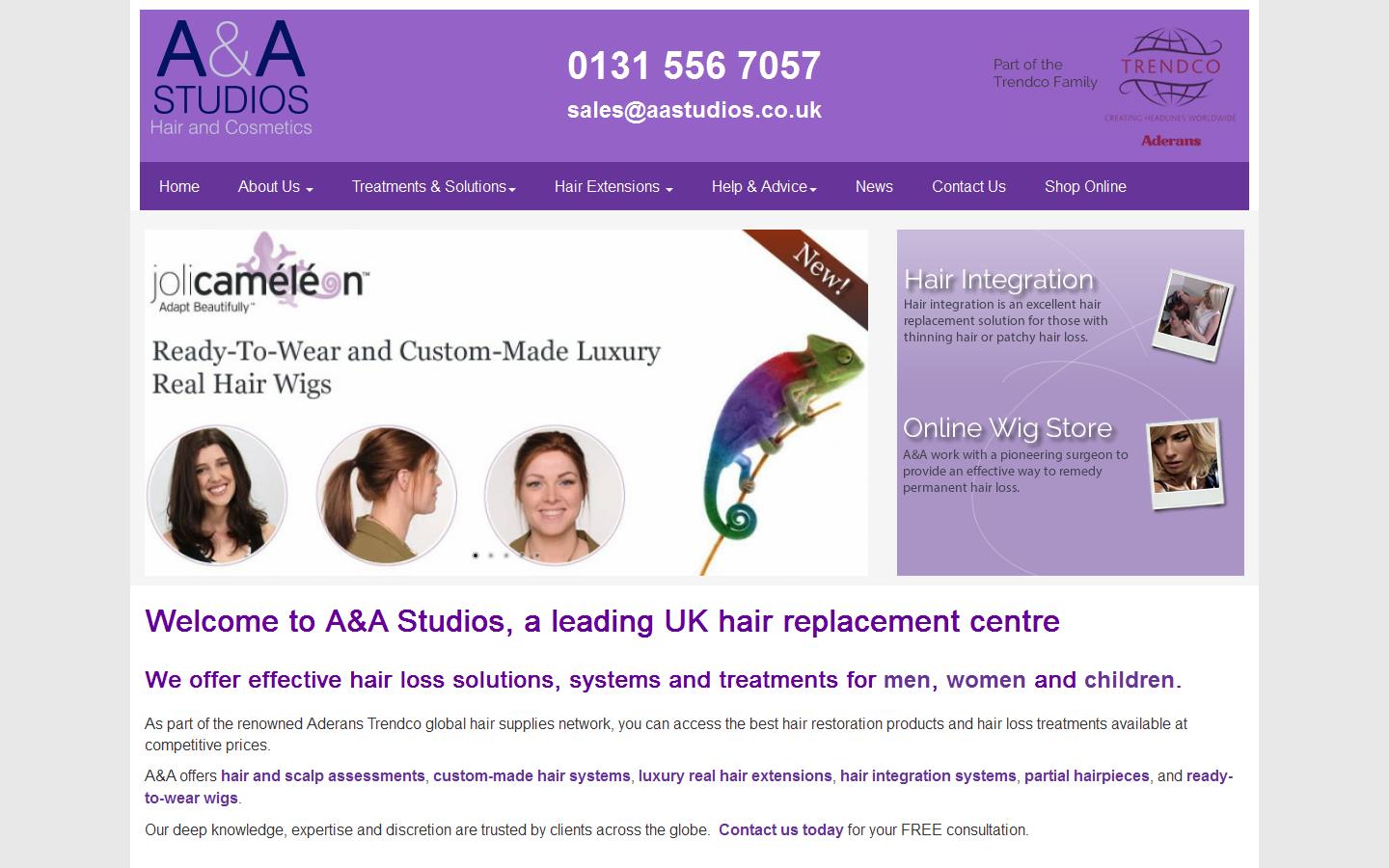 A & A Studios Ltd Website