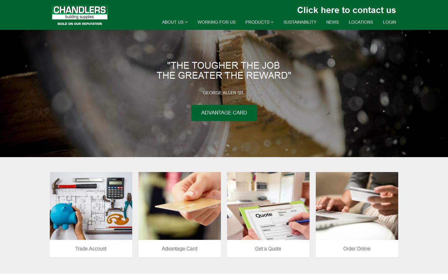 Chandlers Building Supplies Website