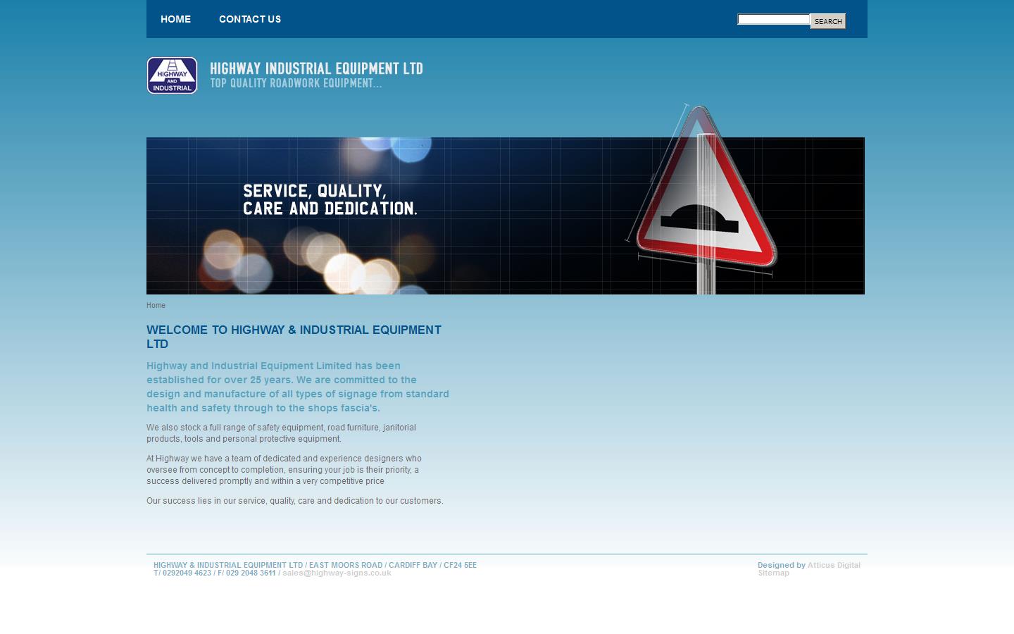 Highway Industrial Equipment Ltd Website