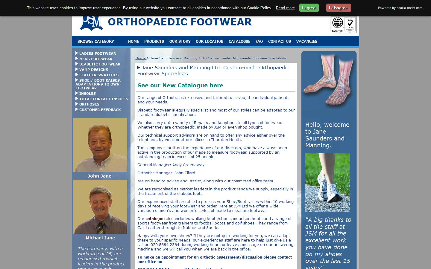 Jane Saunders & Manning Ltd Website