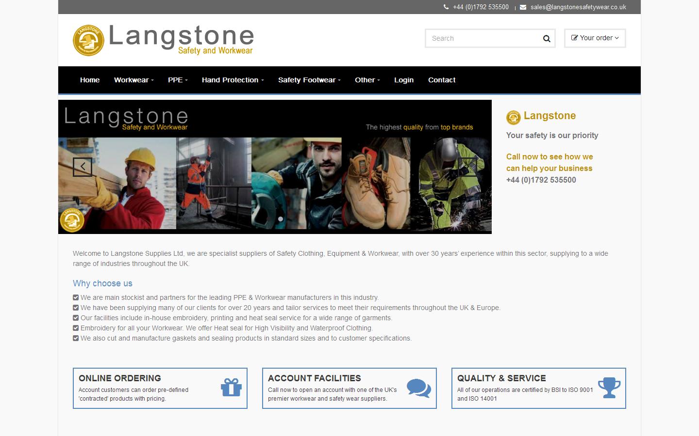 Langstone Supplies Website