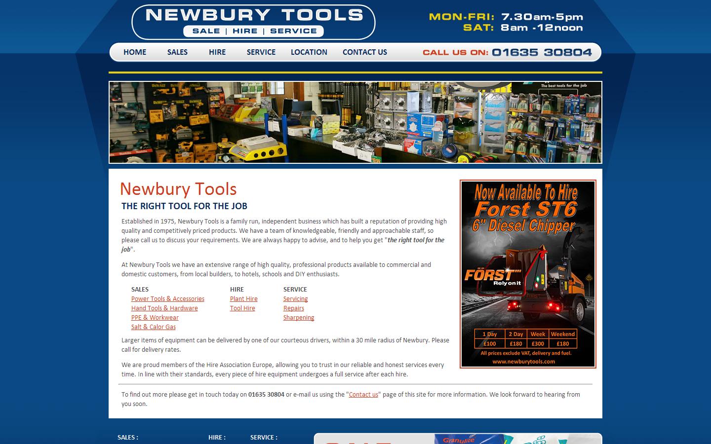 Newbury Tools Website