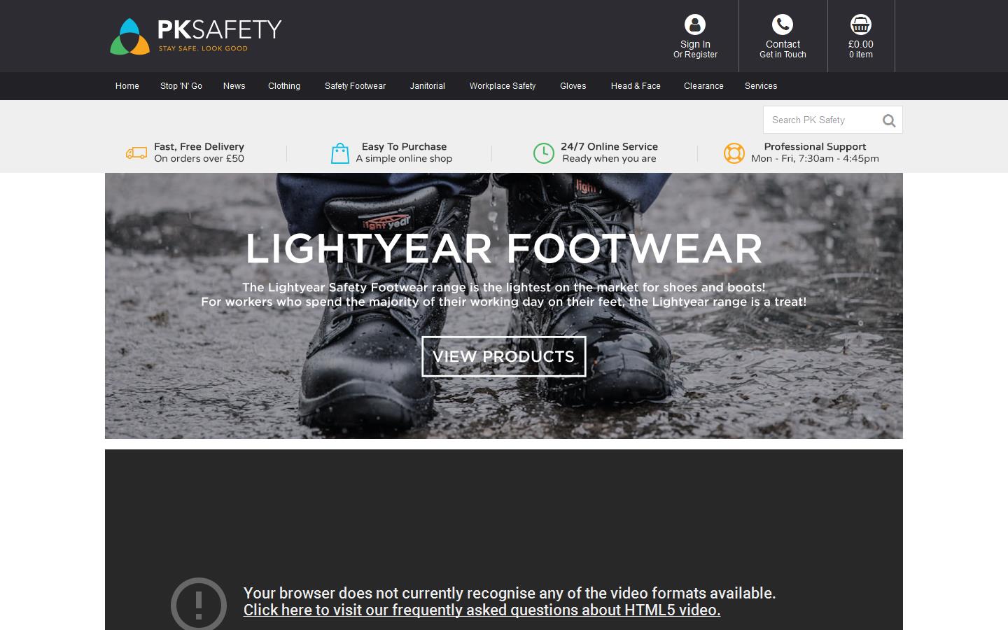 P K Safety Website