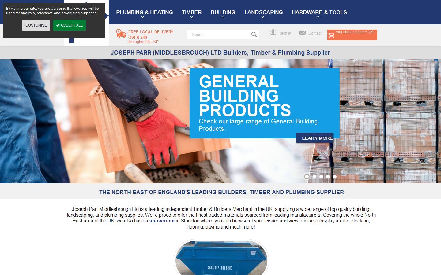 Joseph Parr Middlesbrough Ltd Website