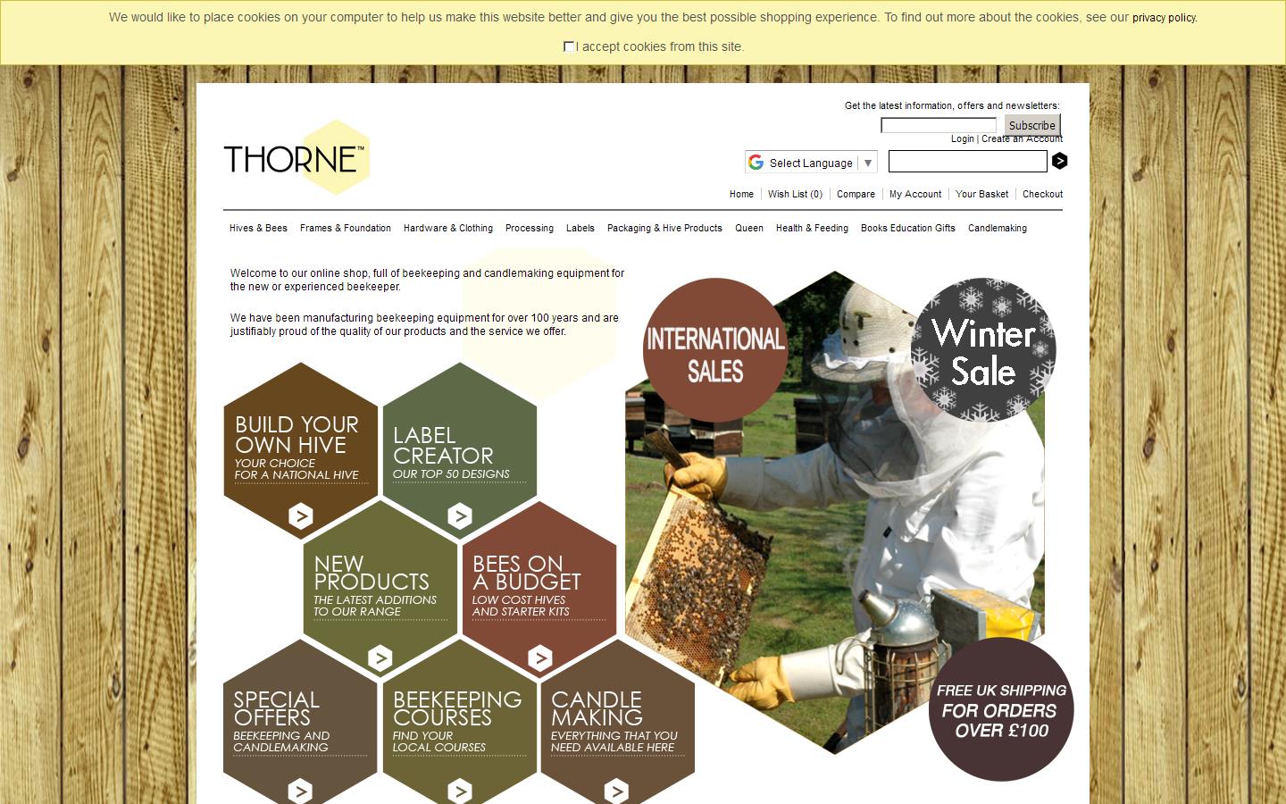 E H Thorne Beehives Website