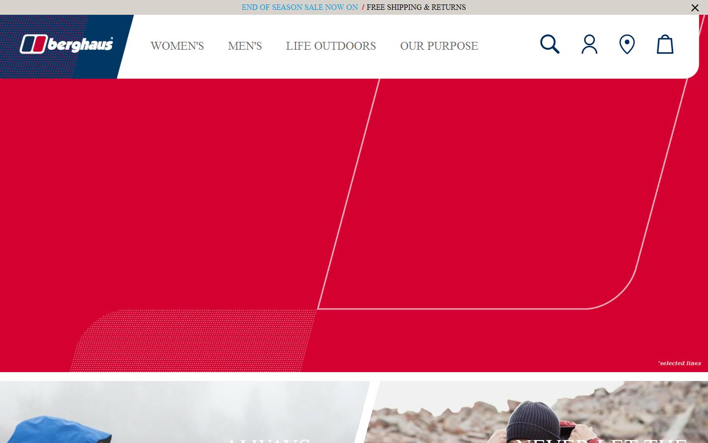 Berghaus Website
