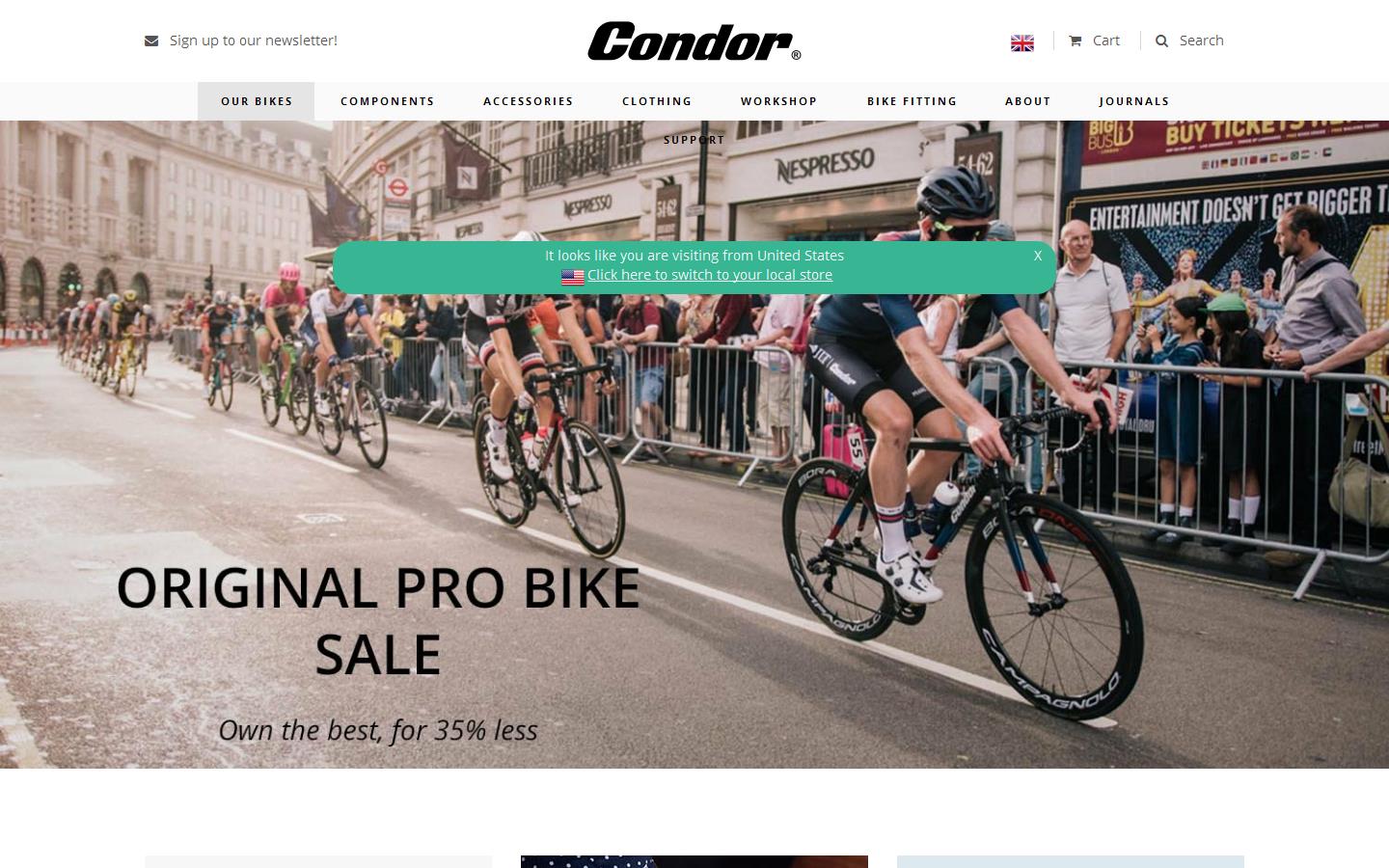 Condor Cycles Website