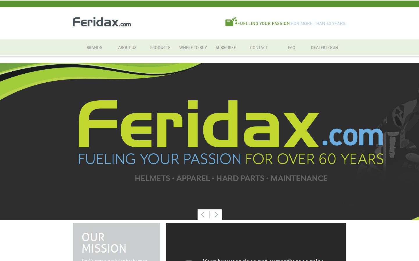 Feridax 1957 Ltd Website