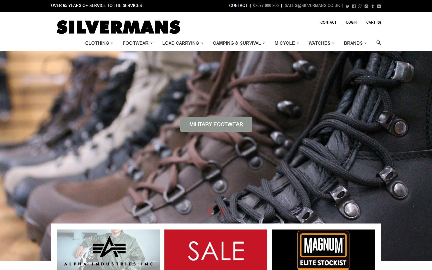Silvermans Ltd Website