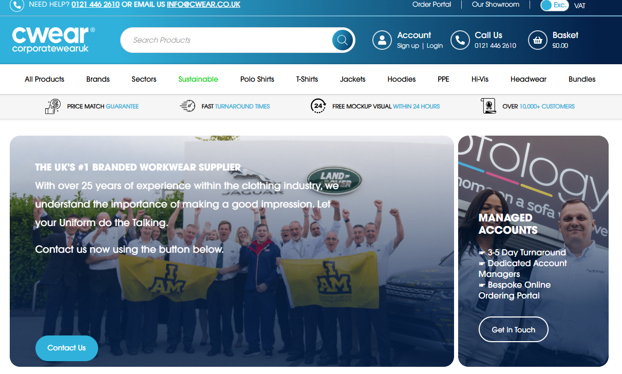 Corporatewear UK Plc Website