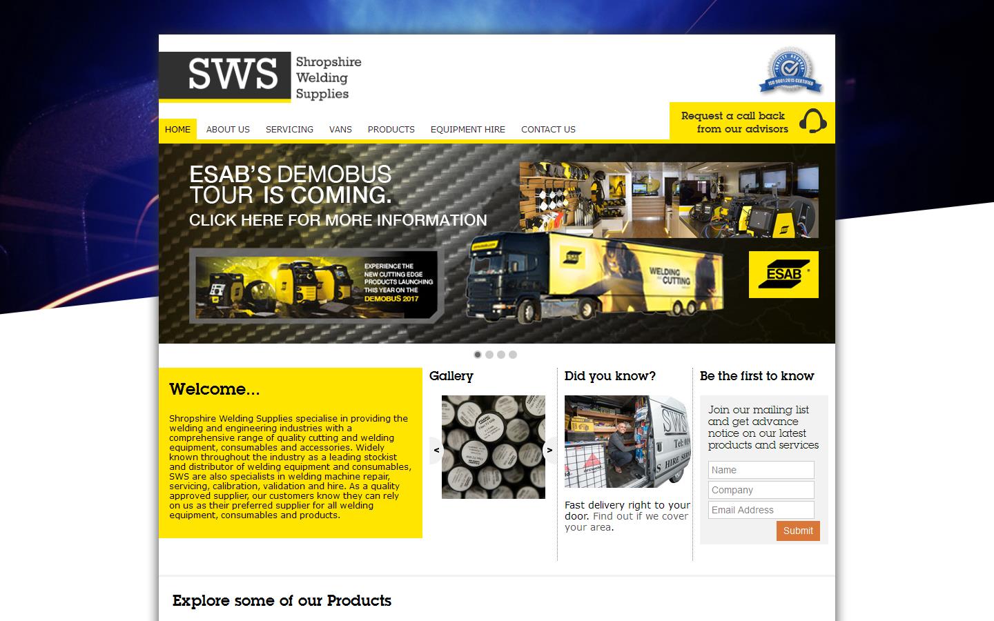 Shropshire Welding Supplies Ltd Website