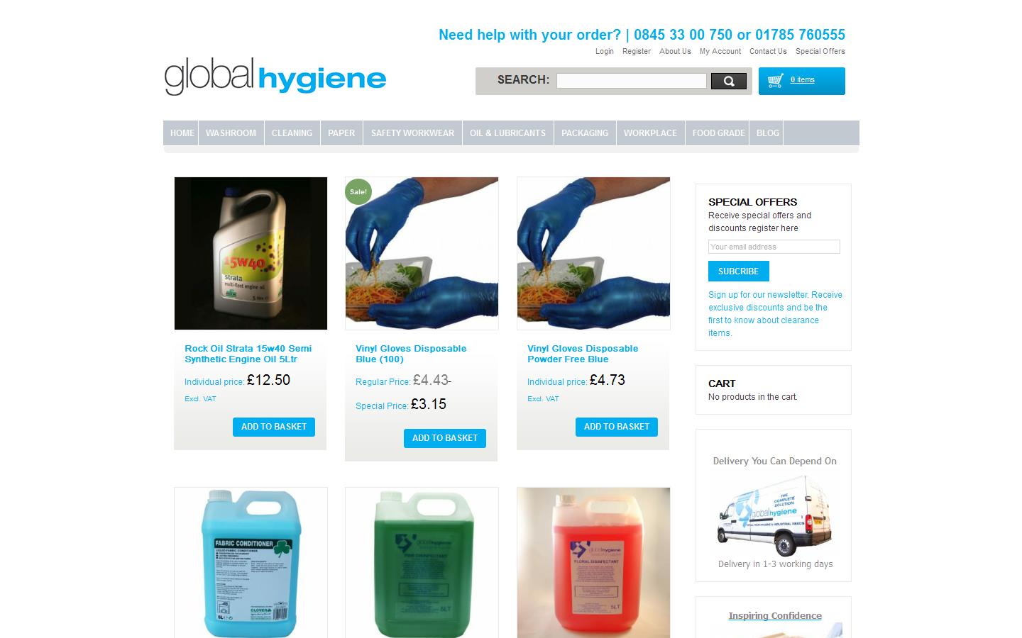 Global Hygiene & Industrial Supplies LLP Website