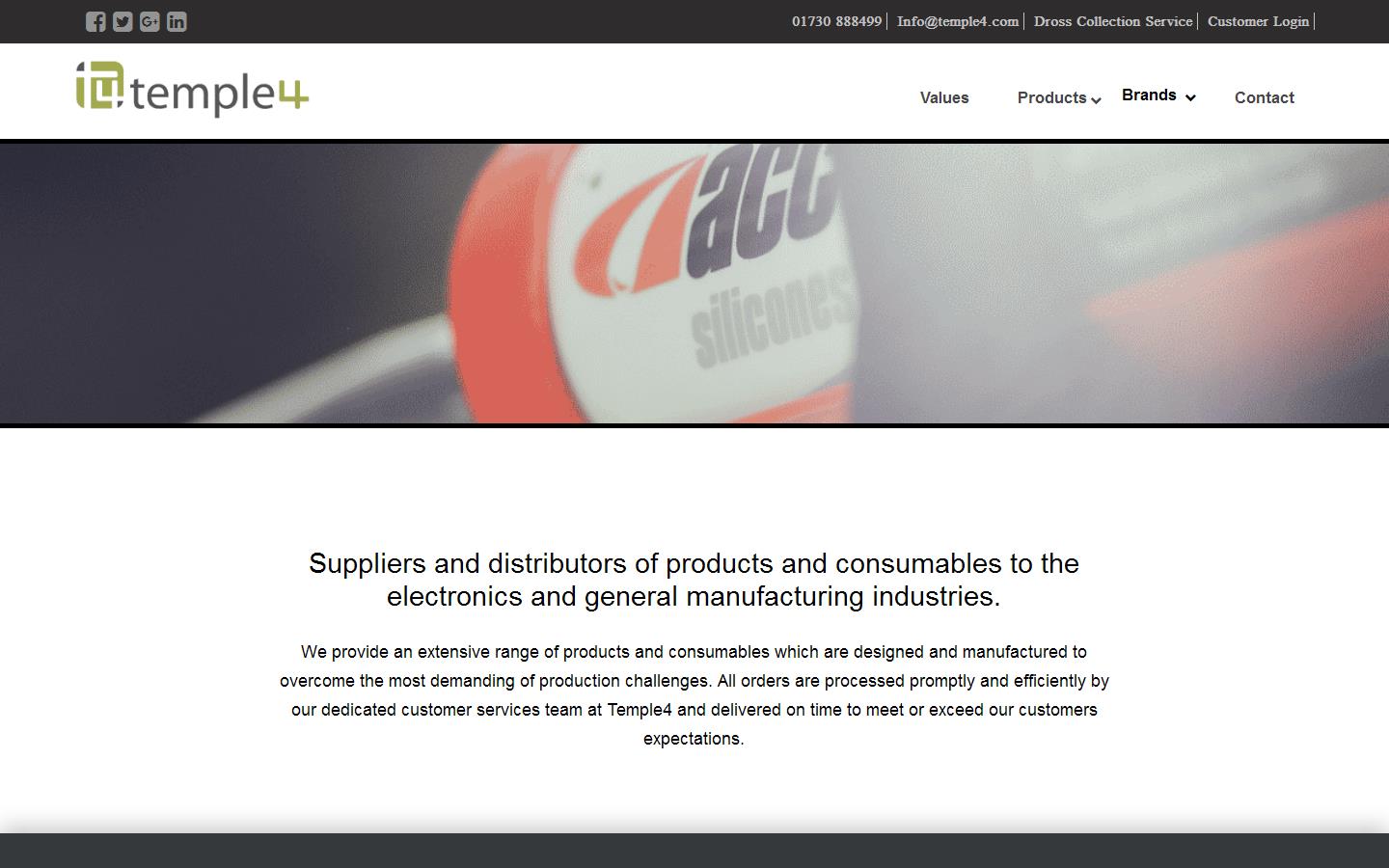 Temple 4 Ltd Website